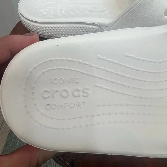 Crocs Classic Slide Sandals Unisex White Men's 10 / Women's 12 - Picture 7 of 12
